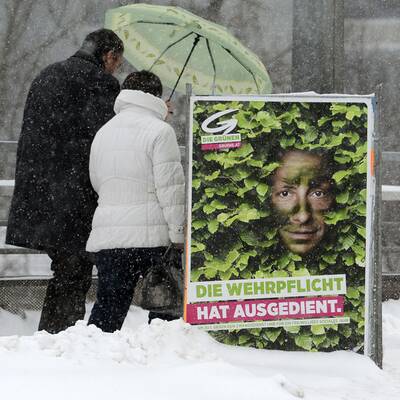 Wintereinbruch in Österreich