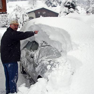 Schneechaos in Kärnten