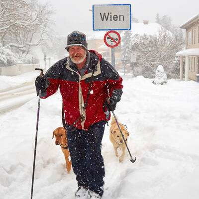 Wintereinbruch in Österreich