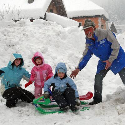 Schneechaos in Kärnten