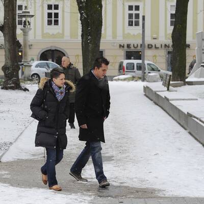 Auch in Oberösterreich hat es Schnee
