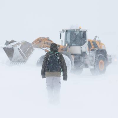 Wintereinbruch in Österreich