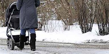 Schneewalze über Österreich