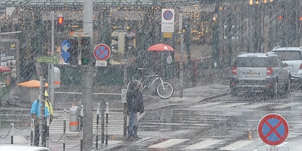 Schneetreiben in Wien