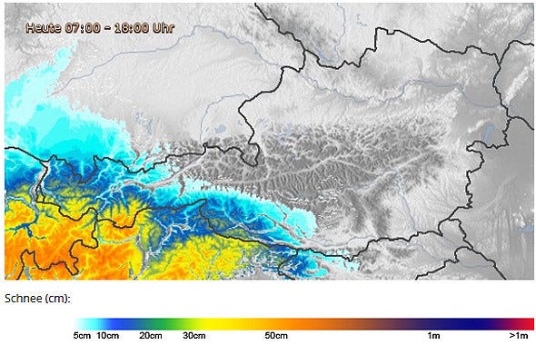 Schnee- und Sturmwarnung für Teile Österreichs