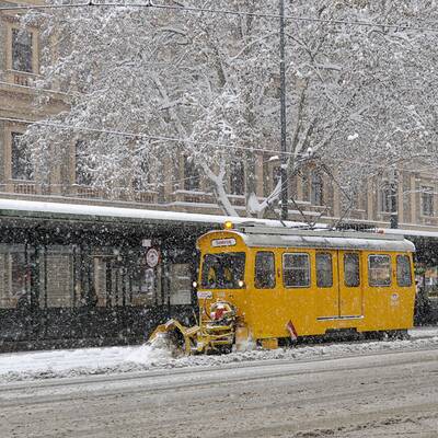 Österreich versinkt im Schnee