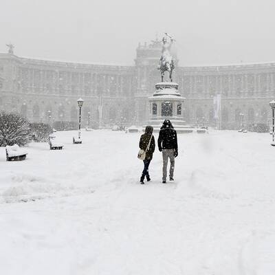 Österreich versinkt im Schnee