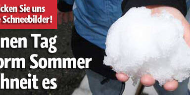 Einen Tag vorm Sommer schneit es