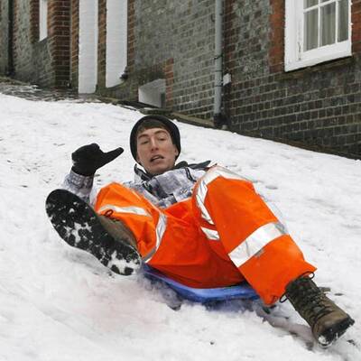 Schneechaos in Europa