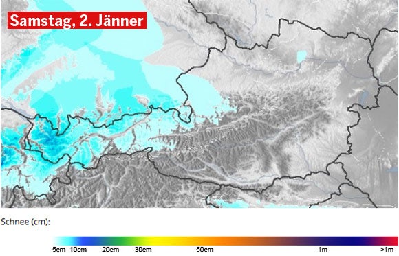 Wo & wann es wie viel schneit