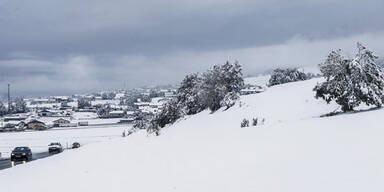 Schnee im Westen