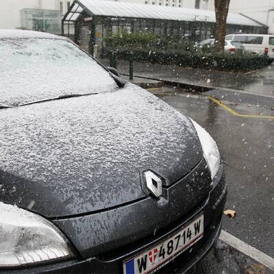 Erster Schnee in Wien