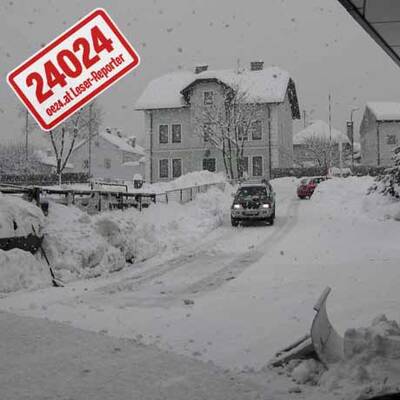 Schneechaos in Kärnten