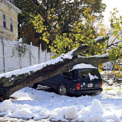 Schneechaos an US-Nordküste