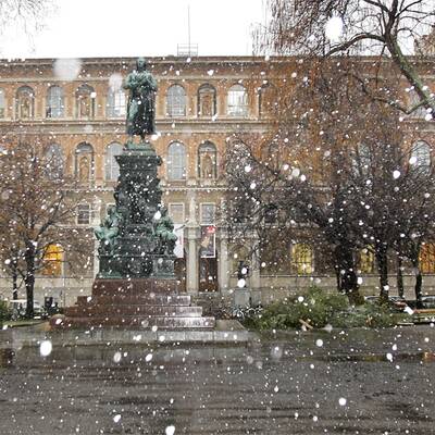 Erster Schnee in Wien