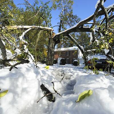 Schneechaos an US-Nordküste