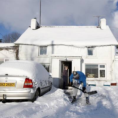 Europa versinkt im Schneechaos