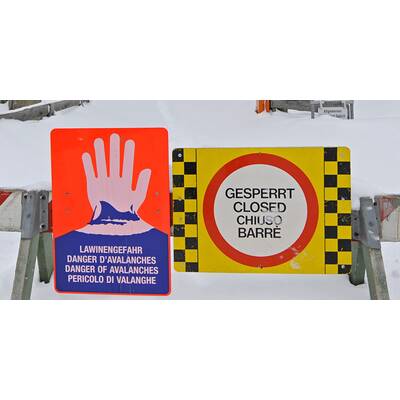 Schneesturm über Österreich