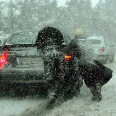 Griechenland versinkt im Schnee