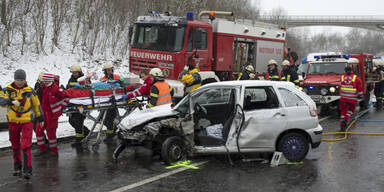 Massen-Unfall in A2-Tunnel 