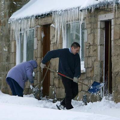 Schneechaos in Europa