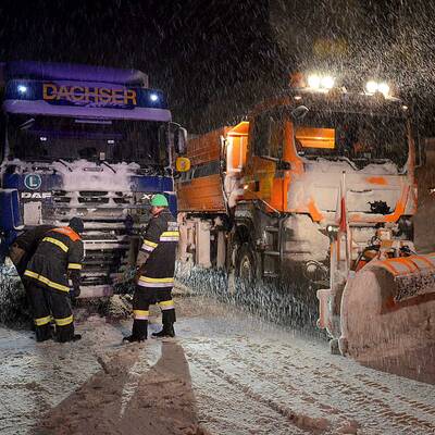 Österreich versinkt im Schnee