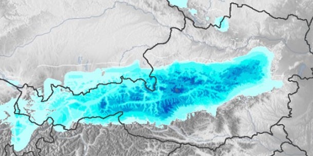 Schnee-Alarm in Teilen Österreichs
