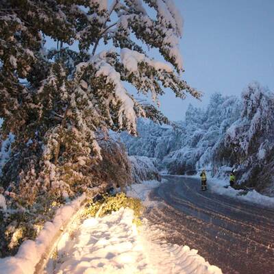 Wintereinbruch in Vorarlberg