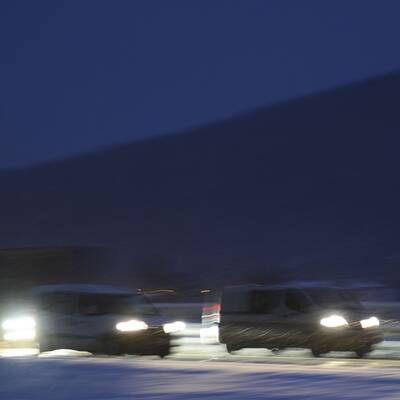 Erster Schnee der Saison im Osten führte zu Verkehrs-Chaos