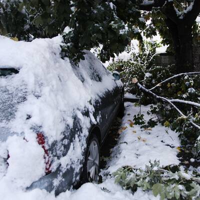 Wintereinbruch in Vorarlberg