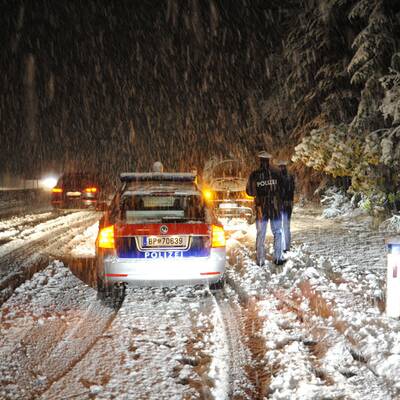Wintereinbruch in Vorarlberg