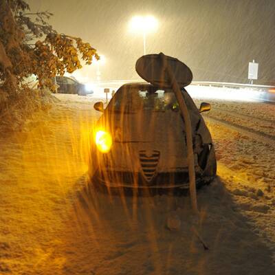 Wintereinbruch in Vorarlberg