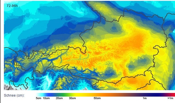 Österreich versinkt im Schnee
