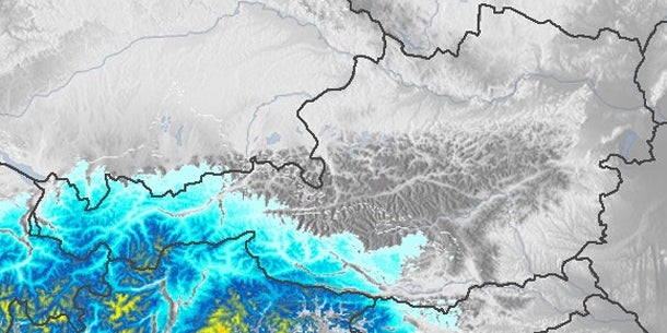 Schnee ist im Anmarsch