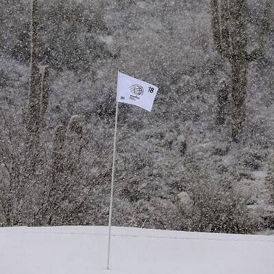 Schneesturm stoppt Golfturnier in der Wüste