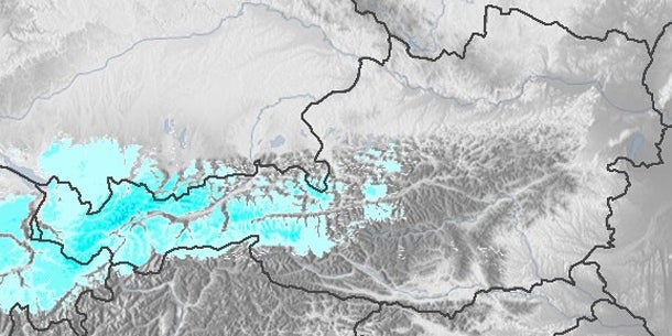 Schneefall bis in die Täler