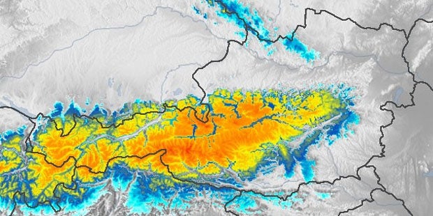 Schneechaos über Österreich