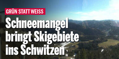 Schneemangel bringt Skigebiete ins Schwitzen