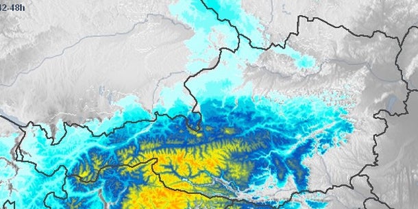 Schnee ist im Anmarsch