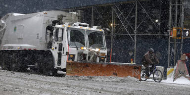 Schneesturm "Juno" legt New York lahm