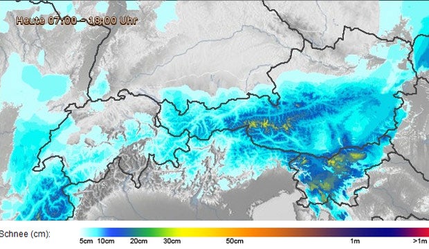 Wintereinbruch: Schnee-Chaos in Österreich