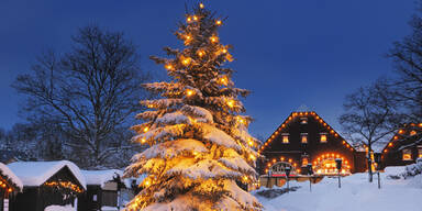 Schneefall eine Woche vor Weihnachten