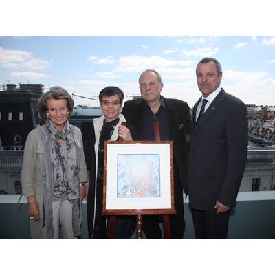 Christian Ludwig Attersee designt neue Sachertorten-Kiste