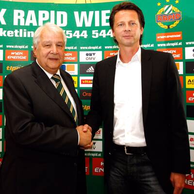 Schöttel als Rapid-Coach präsentiert