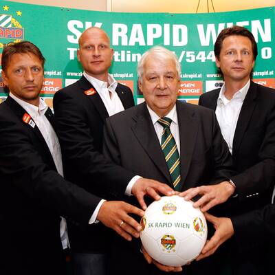 Schöttel als Rapid-Coach präsentiert