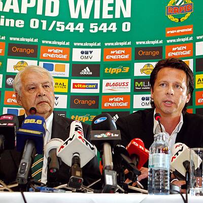 Schöttel als Rapid-Coach präsentiert