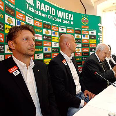 Schöttel als Rapid-Coach präsentiert