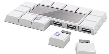 Externer USB-Speicher im Schokoladen-Look