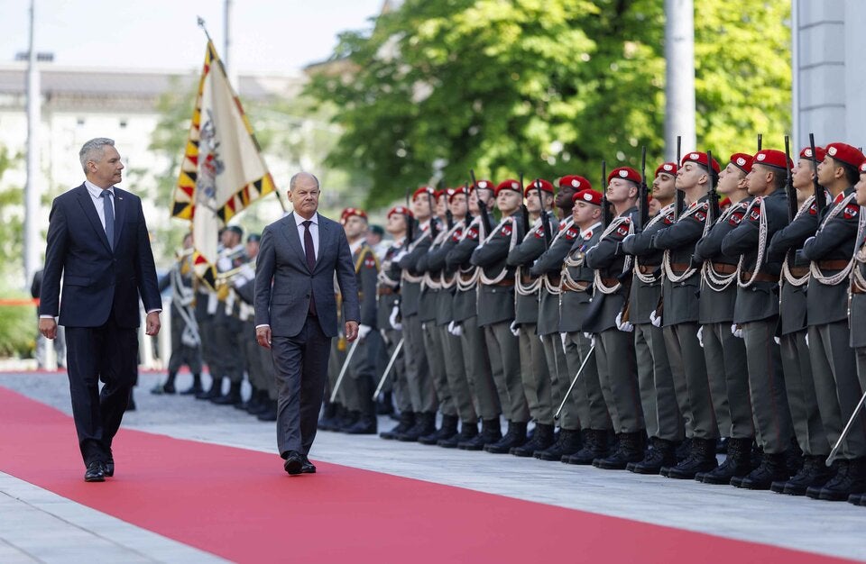 Nehammer empfängt deutschen Amtskollegen Scholz in Salzburg