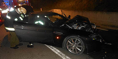 Geisterfahrt endet mit Frontalcrash